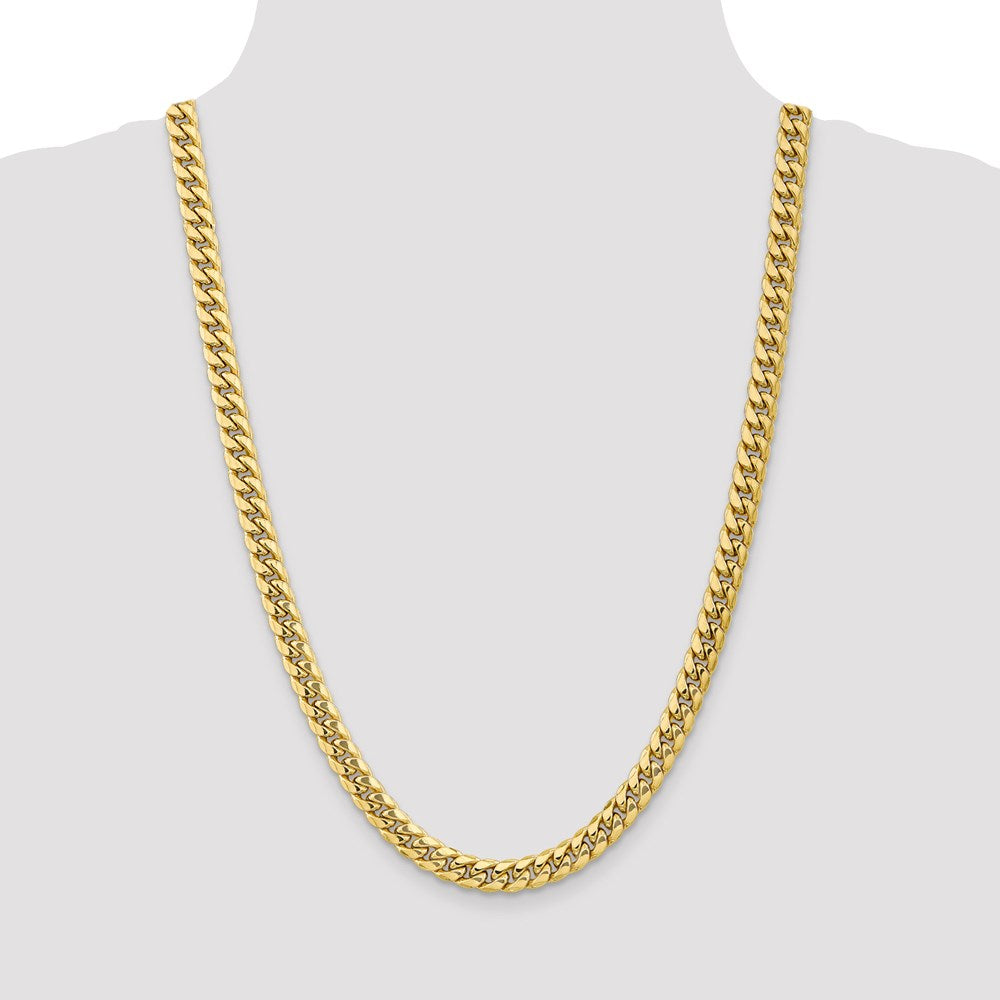 Leslie's 10K Semi-Solid 7.3 mm Miami Cuban Chain8230-26