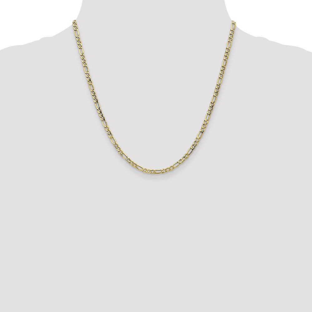 Leslie's 10K 3.5mm Semi-Solid Figaro Chain8232-20