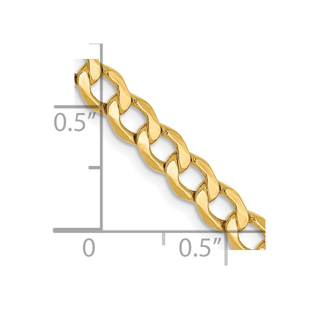 Leslie's 10K 4.3mm Semi-Solid Curb Link Chain8240-18