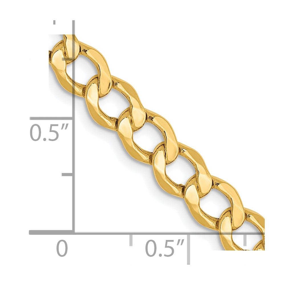 Leslie's 10K 5.25mm Semi-Solid Curb Link Chain8241-16