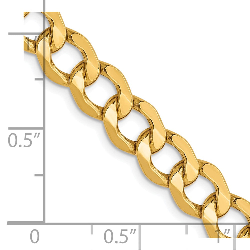 Leslie's 10K 6.5mm Semi-Solid Curb Link Chain8242-20