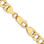 Load image into Gallery viewer, Leslie&#39;s 10K 7.0mm Semi-Solid Curb Link Chain8243-9
