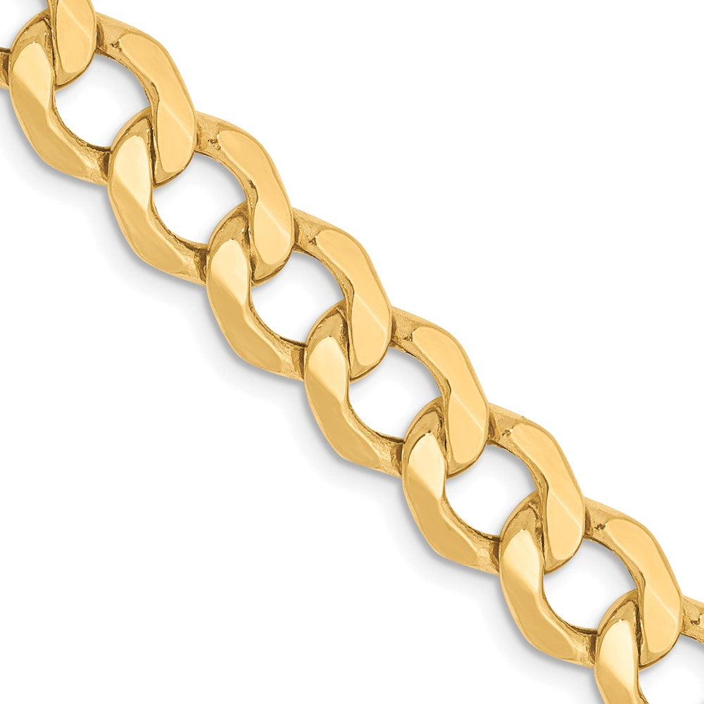 Leslie's 10K 7.0mm Semi-Solid Curb Link Chain8243-18