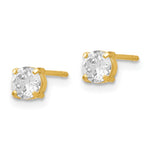 Load image into Gallery viewer, Leslies 14k CZ Stud 4.0mm Earrings82A
