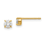 Load image into Gallery viewer, Leslies 14k CZ Stud 4.0mm Earrings82A
