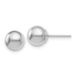 Load image into Gallery viewer, Leslie&#39;s 14K White Gold Polished 7mm Ball Post Earrings87Z
