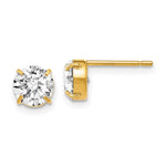 Load image into Gallery viewer, Leslies 14k CZ Stud 6.0mm Earrings90A
