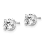 Load image into Gallery viewer, Leslies 14k White Gold CZ Stud 6.0mm Earrings91A
