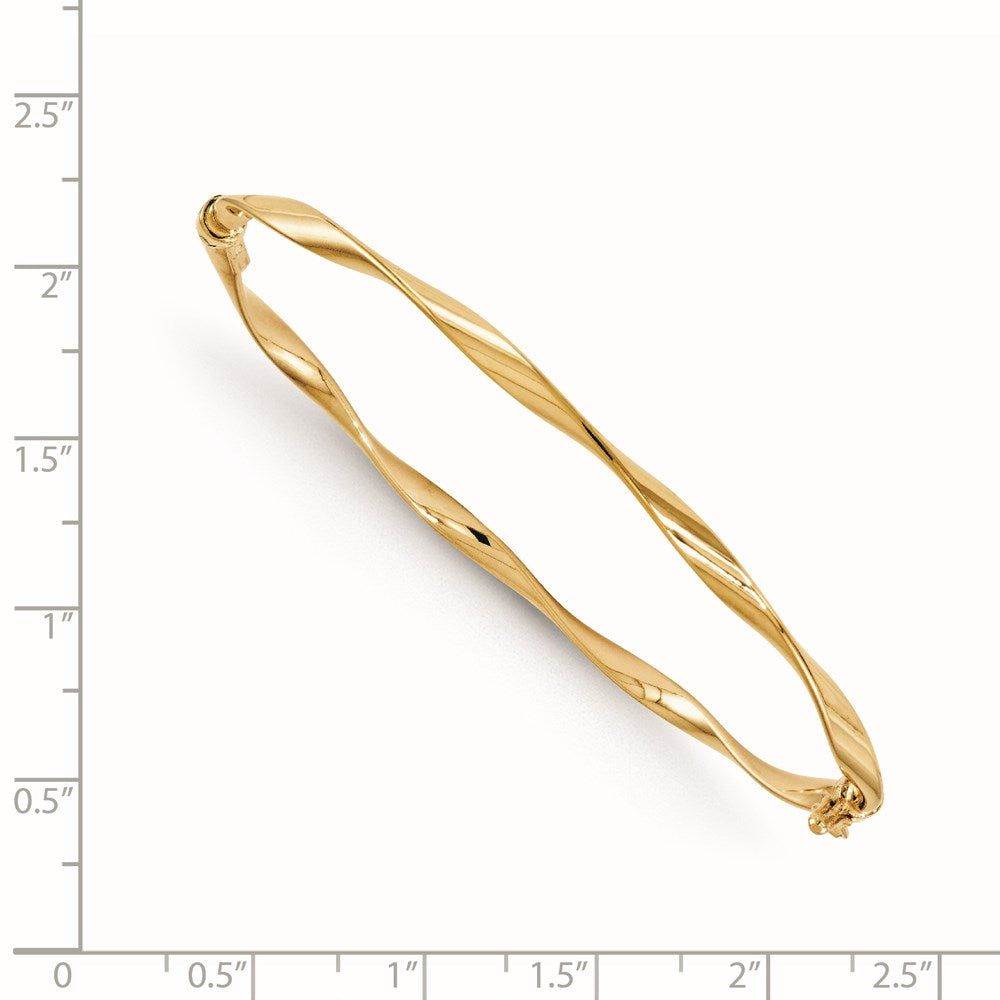 Leslie's 14K Polished Twisted Hinged BangleBW8