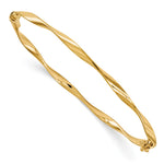 Load image into Gallery viewer, Leslie&#39;s 14K Polished Twisted Hinged BangleBW8
