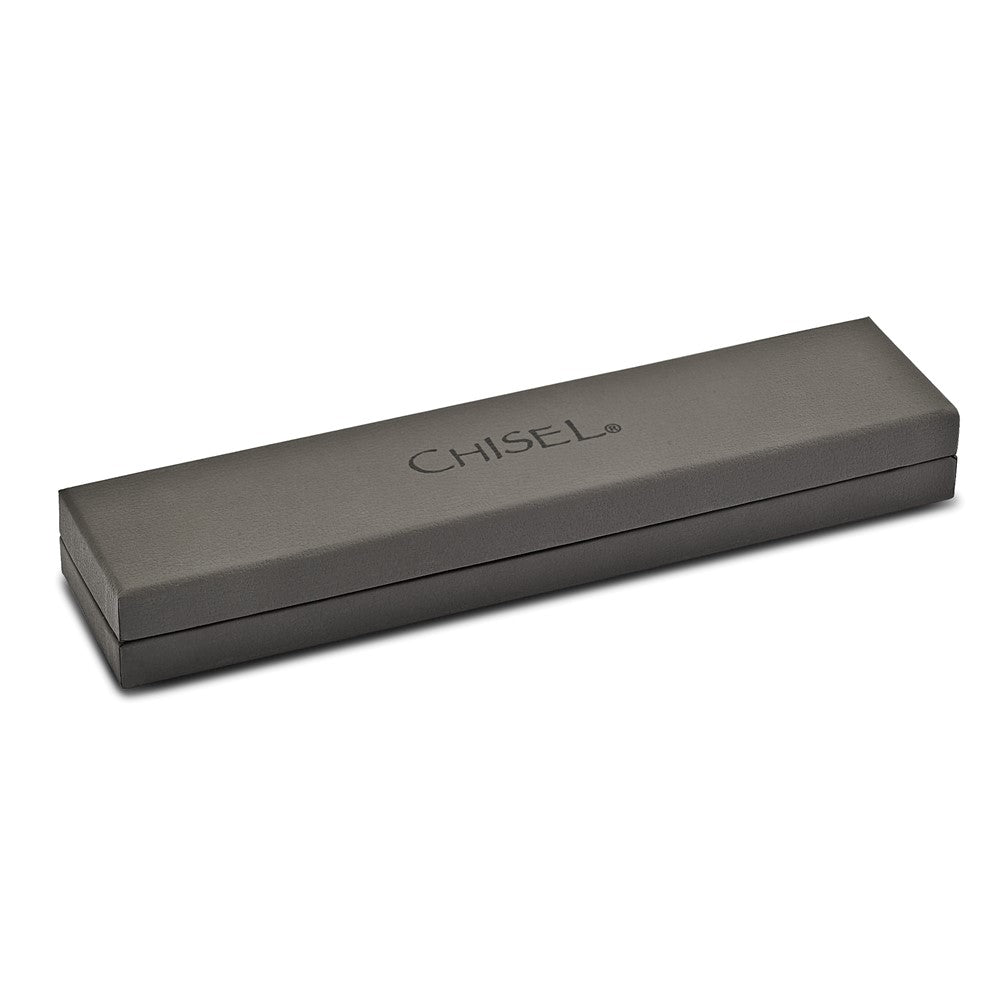Stainless Steel & Black Ceramic 8.5in BraceletSRB944-8.5