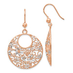 Load image into Gallery viewer, Leslie&#39;s Sterling Silver Rose-tone 18K Flash-plated EarringsF312
