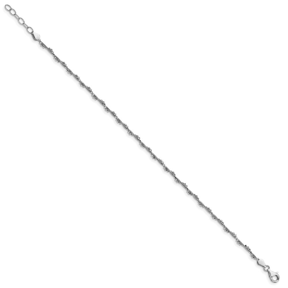 Leslie's Sterling Silver Adjustable 9-10 AnkletFA25