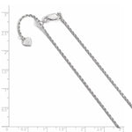 Load image into Gallery viewer, Leslie&#39;s Sterling Silver 1.4 mm Adjustable D/C Rope ChainFC14-30
