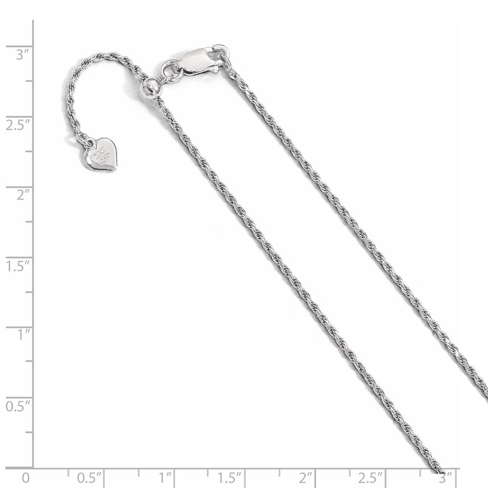 Leslie's Sterling Silver 1.4 mm Adjustable D/C Rope ChainFC14-30