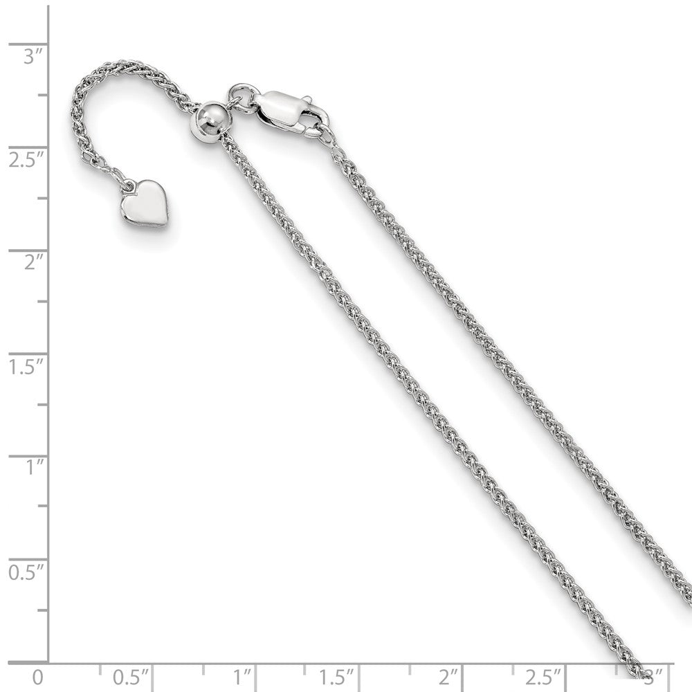 Leslie's Sterling Silver 1.6 mm Adjustable Spiga ChainFC20-22