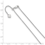 Load image into Gallery viewer, Leslie&#39;s Sterling Silver 1.35 mm Adjustable Loose Rope ChainFC24-22
