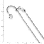 Load image into Gallery viewer, Leslie&#39;s Sterling Silver 1.45mm D/C Adjustable Wheat ChainFC27-30
