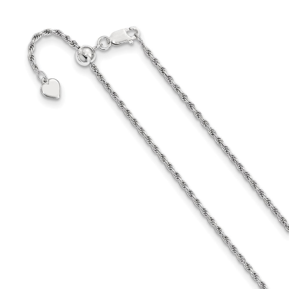 Leslie's Sterling Silver 2.25 mm Adjustable Rope ChainFC30-30