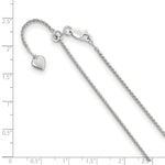 Load image into Gallery viewer, Leslie&#39;s Sterling Silver 1.5 mm Adjustable Spiga ChainFC42-22
