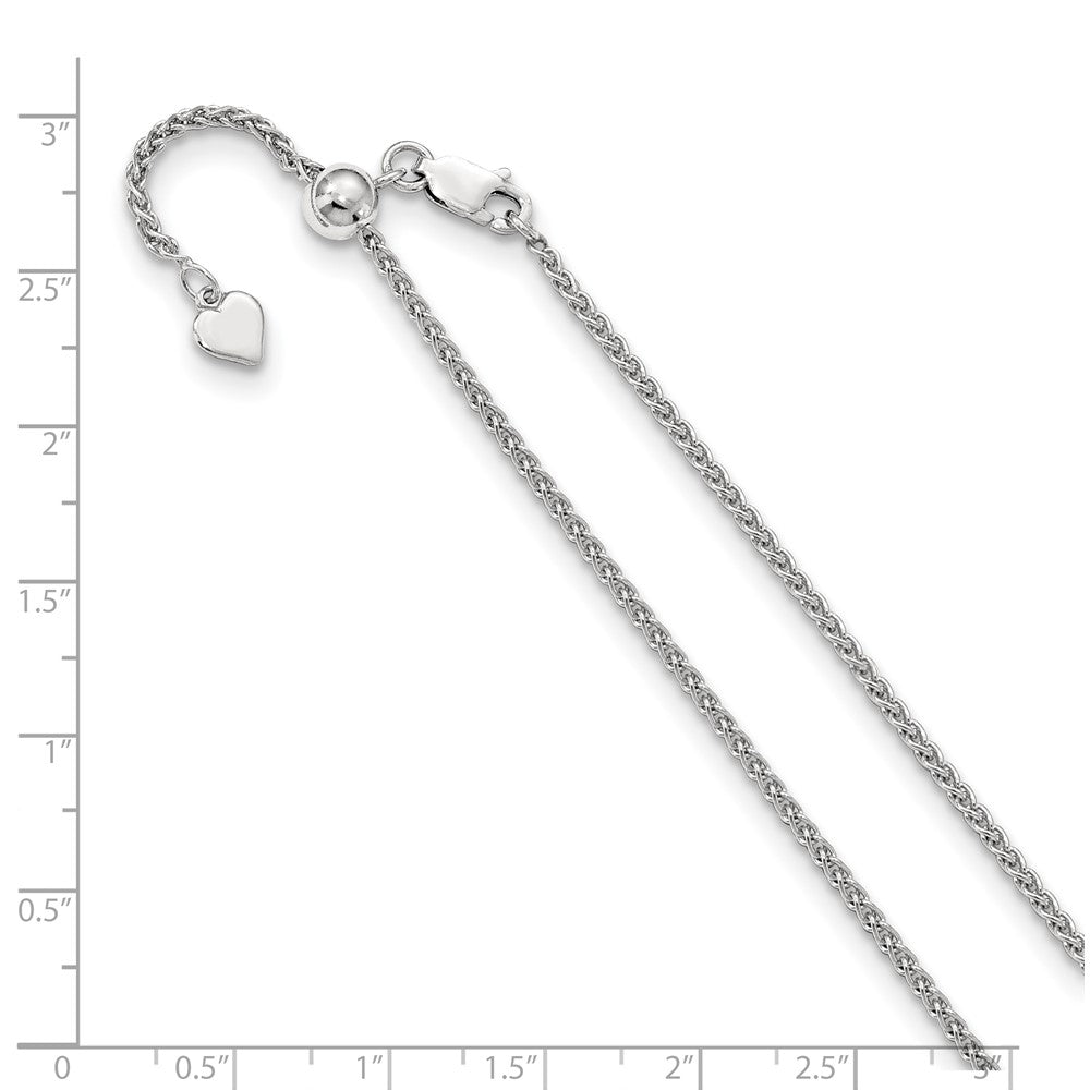 Leslie's Sterling Silver 1.9 mm Adjustable Spiga ChainFC43-30