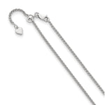 Load image into Gallery viewer, Leslie&#39;s Sterling Silver 1.9 mm Adjustable Spiga ChainFC43-30
