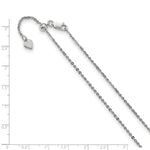 Load image into Gallery viewer, Leslie&#39;s Sterling Silver 1.75 mm Adjustable Cable ChainFC44-22
