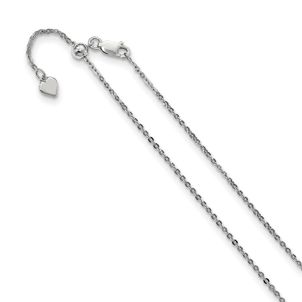 Leslie's Sterling Silver 1.75 mm Adjustable Cable ChainFC44-22