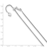 Load image into Gallery viewer, Leslie&#39;s Sterling Silver 1.5 mm Adjustable Round Box ChainFC47-22
