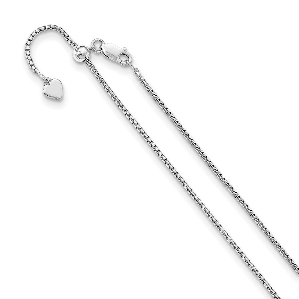 Leslie's Sterling Silver 1.5 mm Adjustable Round Box ChainFC47-30