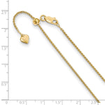 Load image into Gallery viewer, Leslie&#39;s Sterling Silver 1.5 mm Gold-plated Adjustable Spiga ChainFC50-30
