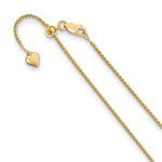 Load image into Gallery viewer, Leslie&#39;s Sterling Silver 1.5 mm Gold-plated Adjustable Spiga ChainFC50-30
