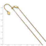 Load image into Gallery viewer, Leslie&#39;s Sterling Silver 1.4 mm Gold-plated Adjustable Cable ChainFC58-22
