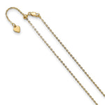 Load image into Gallery viewer, Leslie&#39;s Sterling Silver 1.4 mm Gold-plated Adjustable Cable ChainFC58-22
