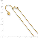 Load image into Gallery viewer, Leslie&#39;s Sterling Silver .95 mm Gold-plated Adjustable Snake ChainFC61-22
