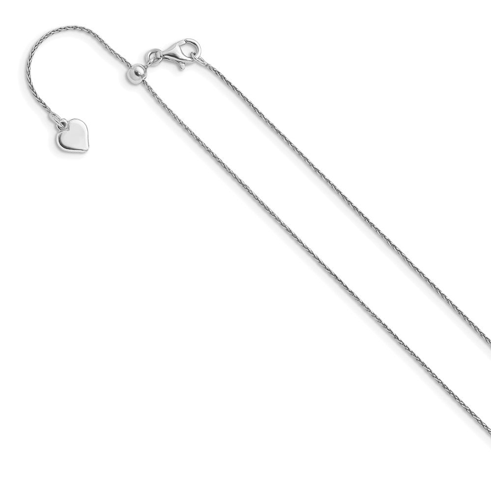 Leslie's Sterling Silver .75 mm D/C Adjustable Spiga ChainFC70-22