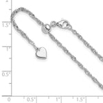 Load image into Gallery viewer, Leslie&#39;s Sterling Silver 2mm Polished Singapore Adjustable ChainFC76-22
