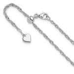 Load image into Gallery viewer, Leslie&#39;s Sterling Silver 2mm Polished Singapore Adjustable ChainFC76-22
