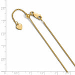Load image into Gallery viewer, Leslie&#39;s Sterling Silver 1.2 mm Gold-plated Adjustable Wheat ChainFC86-30
