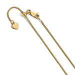 Load image into Gallery viewer, Leslie&#39;s Sterling Silver 1.2 mm Gold-plated Adjustable Wheat ChainFC86-30
