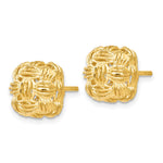 Load image into Gallery viewer, Leslie&#39;s 14K D/C Basketweave Post EarringsLE1171
