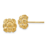 Load image into Gallery viewer, Leslie&#39;s 14K D/C Basketweave Post EarringsLE1171
