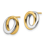 Load image into Gallery viewer, Leslie&#39;s 14K Two-tone Polished Love Knot EarringsLE1310
