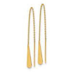 Load image into Gallery viewer, Leslie&#39;s 14K Polished Tear Drop Threader EarringsLE1496
