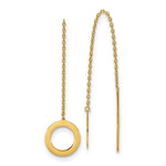 Load image into Gallery viewer, Leslie&#39;s 14K Polished Circle Threader EarringsLE1500
