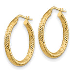 Load image into Gallery viewer, Leslie&#39;s 14K 3x20 D/C Round Hoop EarringsLE1732
