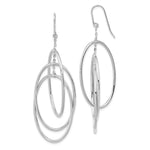 Load image into Gallery viewer, Leslie&#39;s 14K White Gold Polished Layered Oval Dangle EarringsLE1868W
