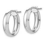 Load image into Gallery viewer, Leslie&#39;s 14k White Gold 5.75mm Polished Oval Hoop EarringsLE2002W
