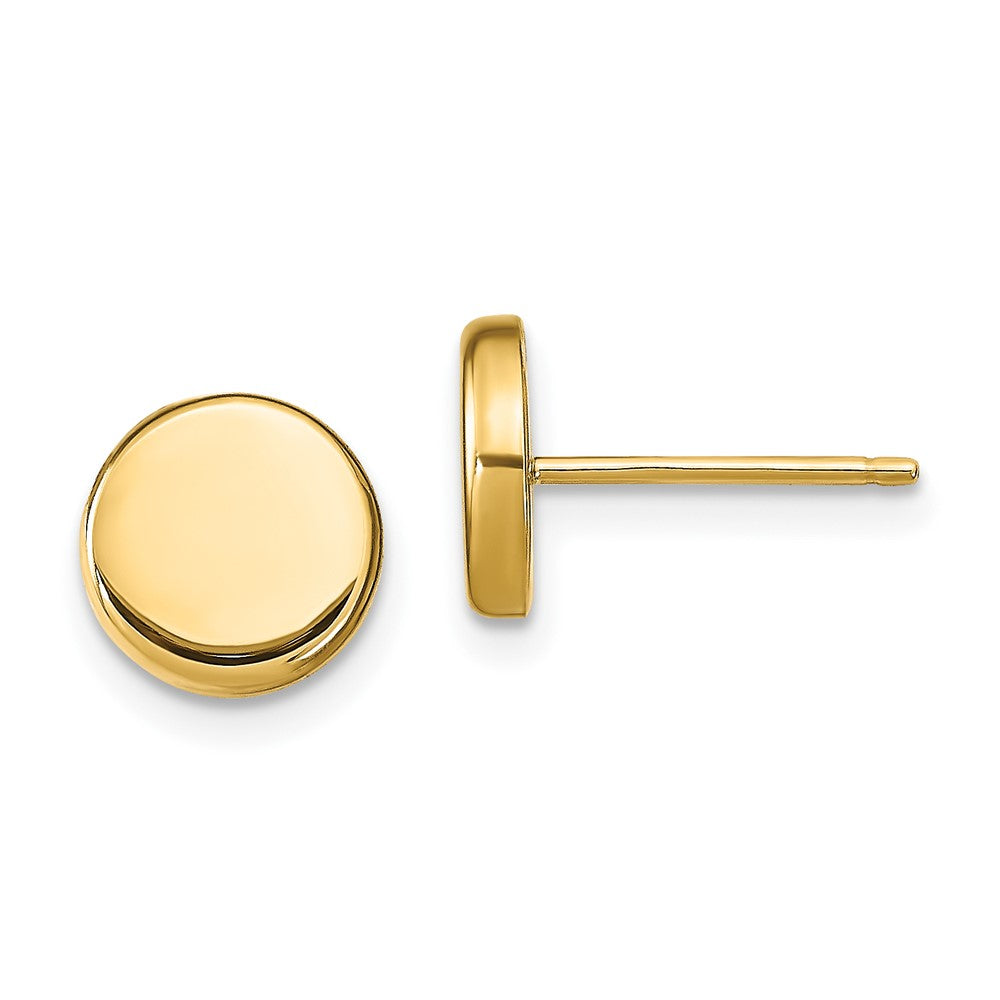 Leslie's 14k Polished Button Post EarringsLE2047