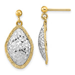 Load image into Gallery viewer, Leslie&#39;s 14k Two-Tone Polished D/C Post Dangle EarringsLE2086
